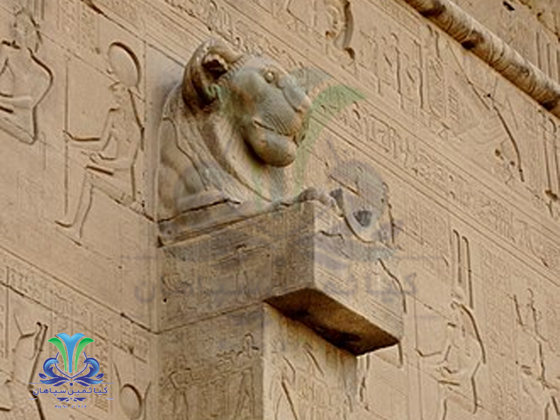 آبریزی در معبد آندرا مصر